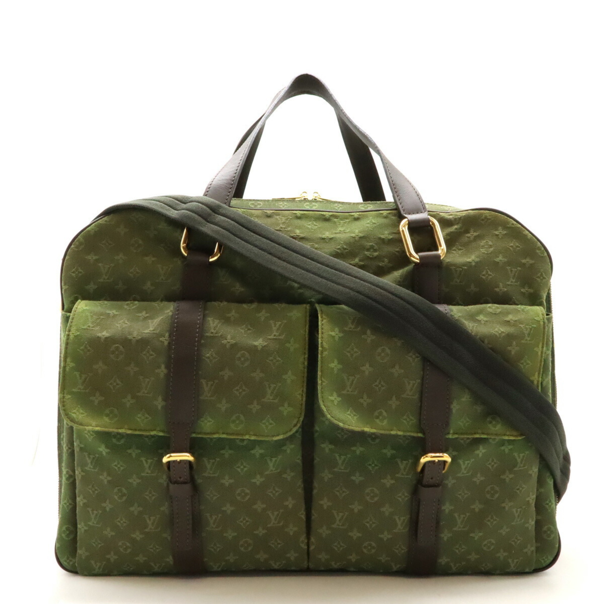 LOUIS VUITTON Louis Vuitton Monogram Claudine Boston Bag Shoulder Canvas TST Khaki M42332