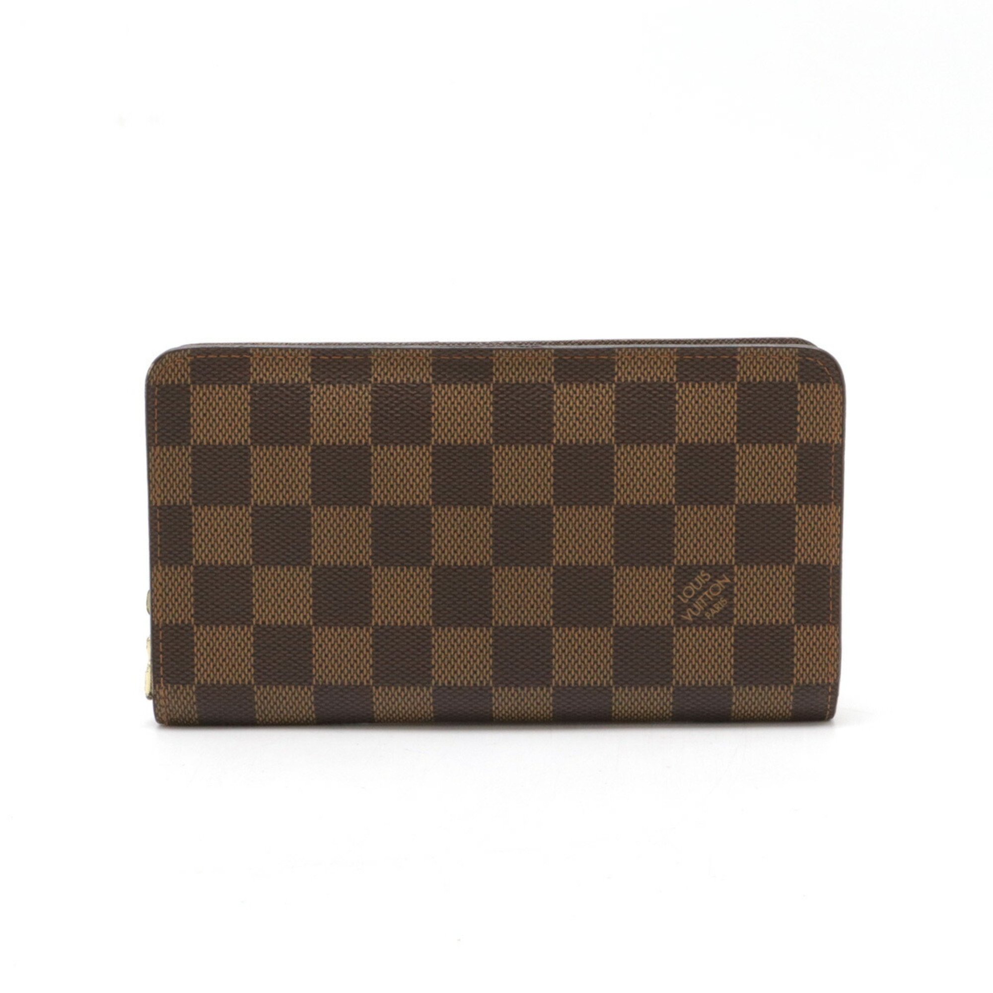 LOUIS VUITTON Damier Porto Monnaie Zip Round Long Wallet N61728