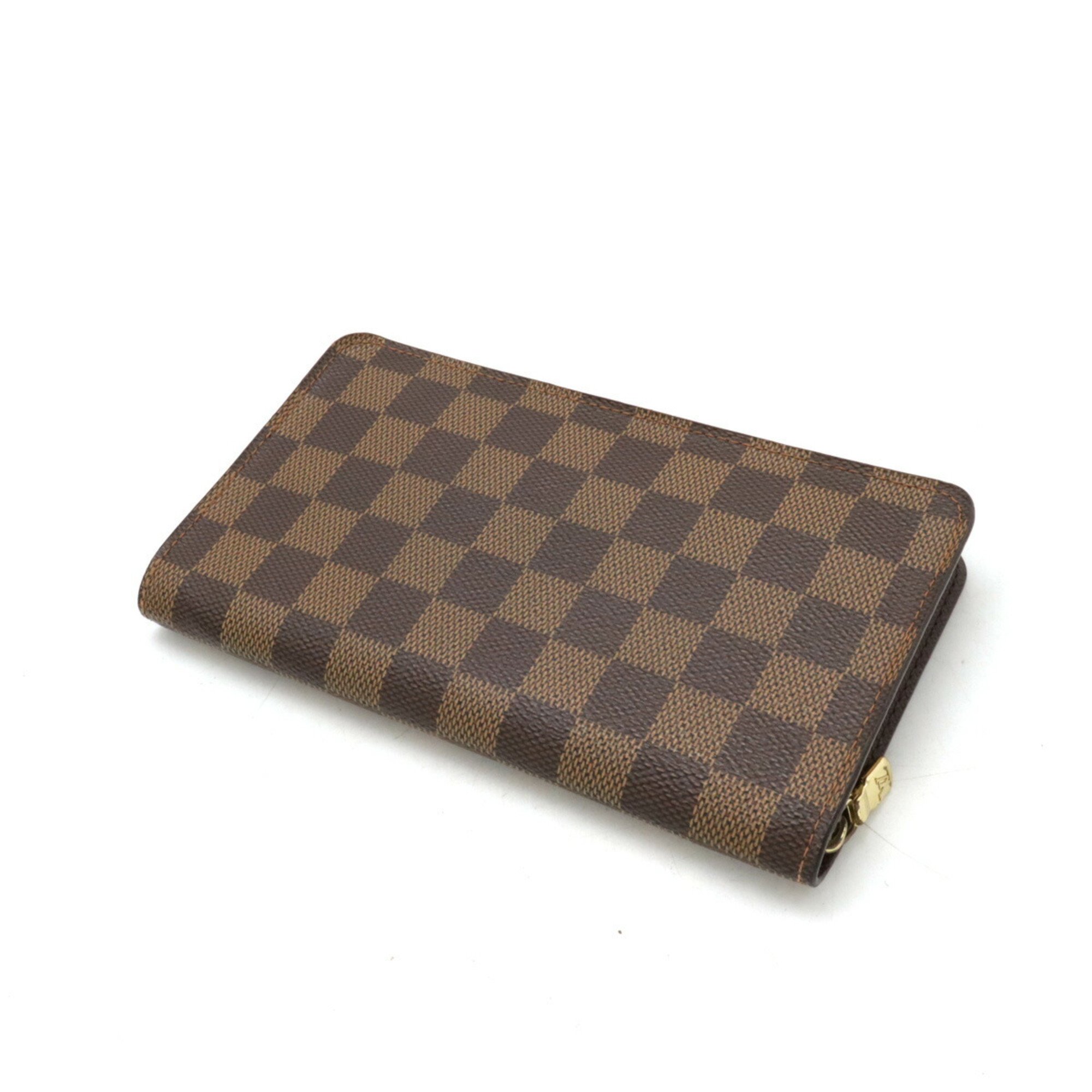 LOUIS VUITTON Damier Porto Monnaie Zip Round Long Wallet N61728