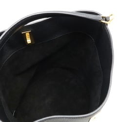 CELINE Bucket 16 Seize Handbag Shoulder Bag Leather Black 195573