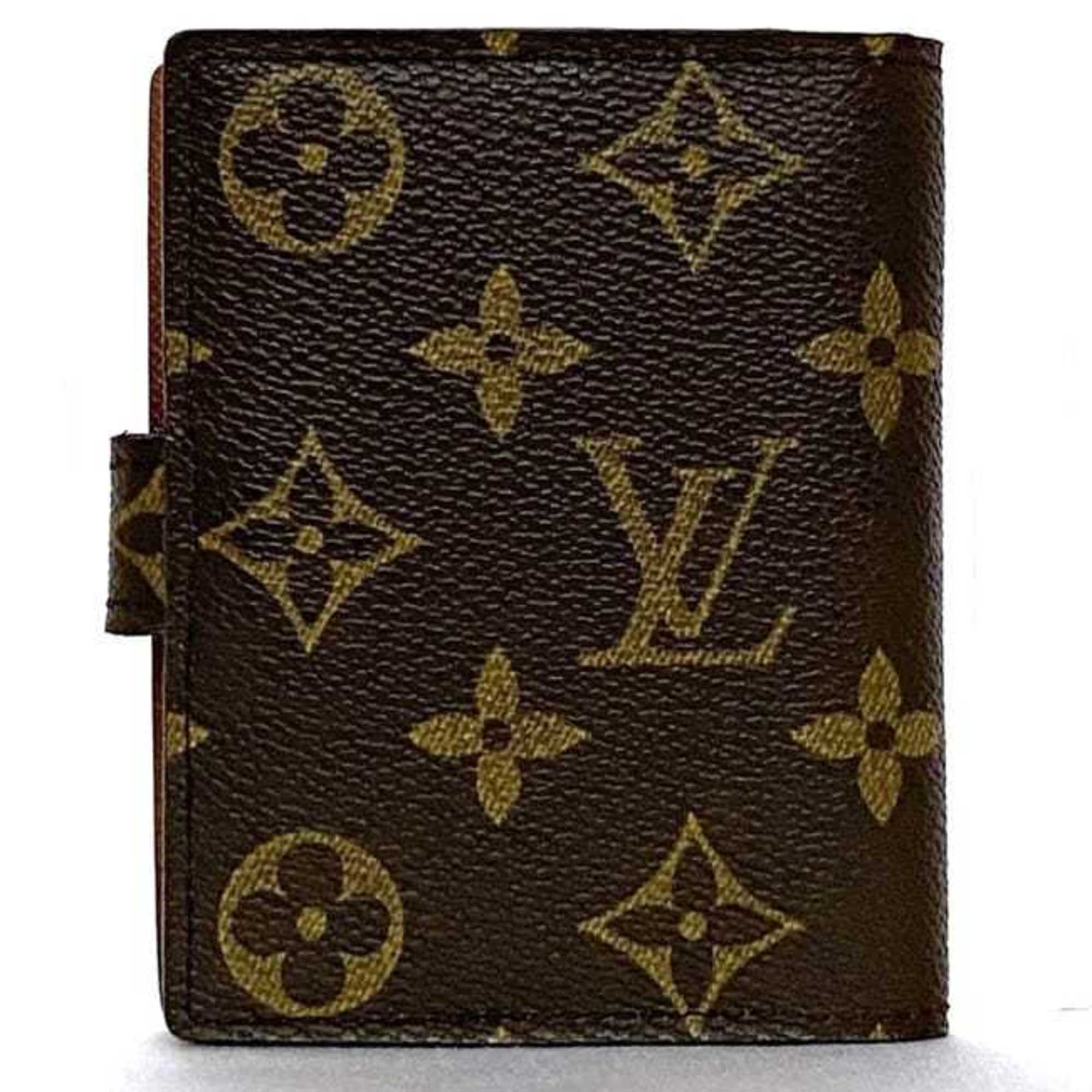 Louis Vuitton Planner Cover Agenda ec-21416 Brown Monogram R20007 Canvas TH0063 LOUIS VUITTON Compact for Men and Women LV