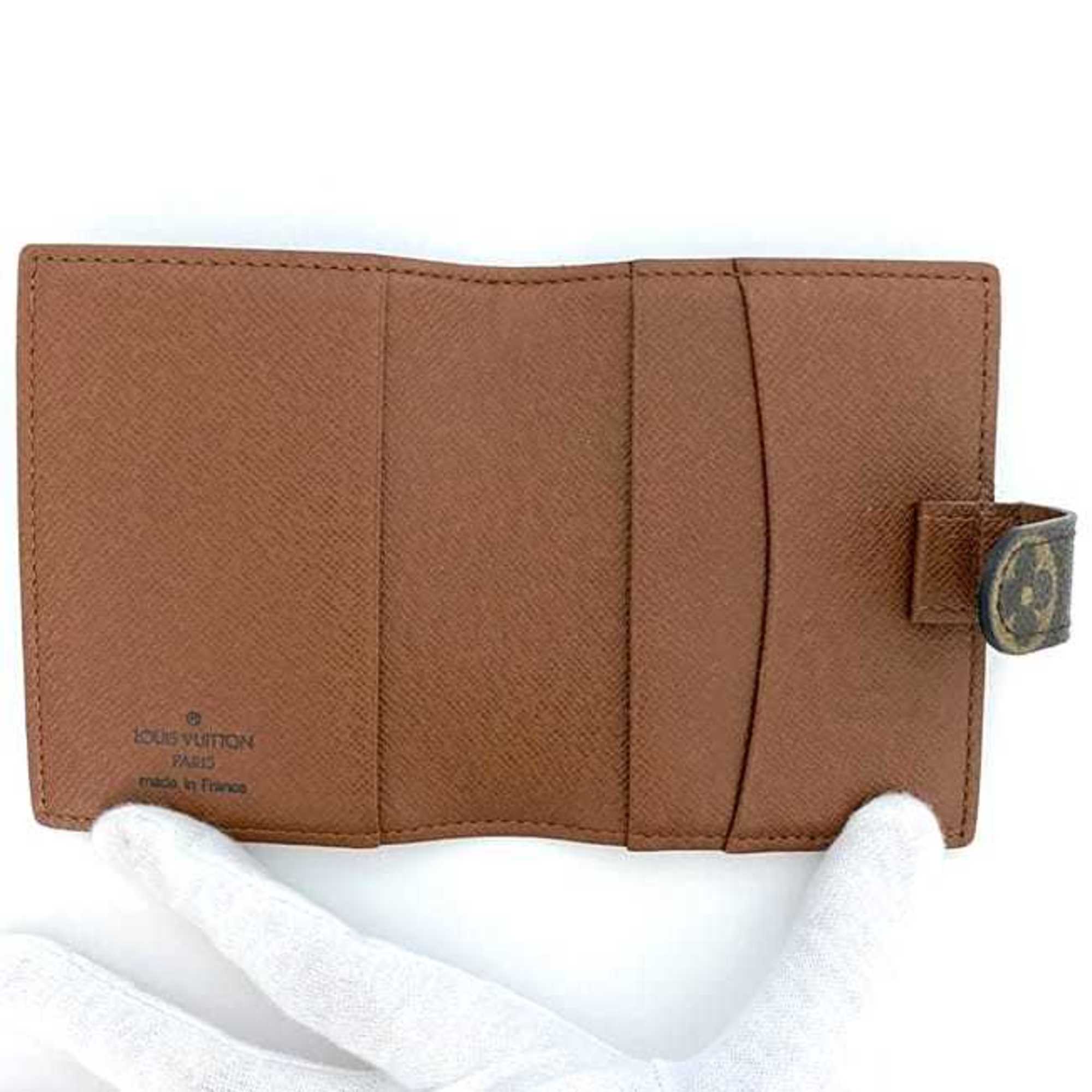 Louis Vuitton Planner Cover Agenda ec-21416 Brown Monogram R20007 Canvas TH0063 LOUIS VUITTON Compact for Men and Women LV