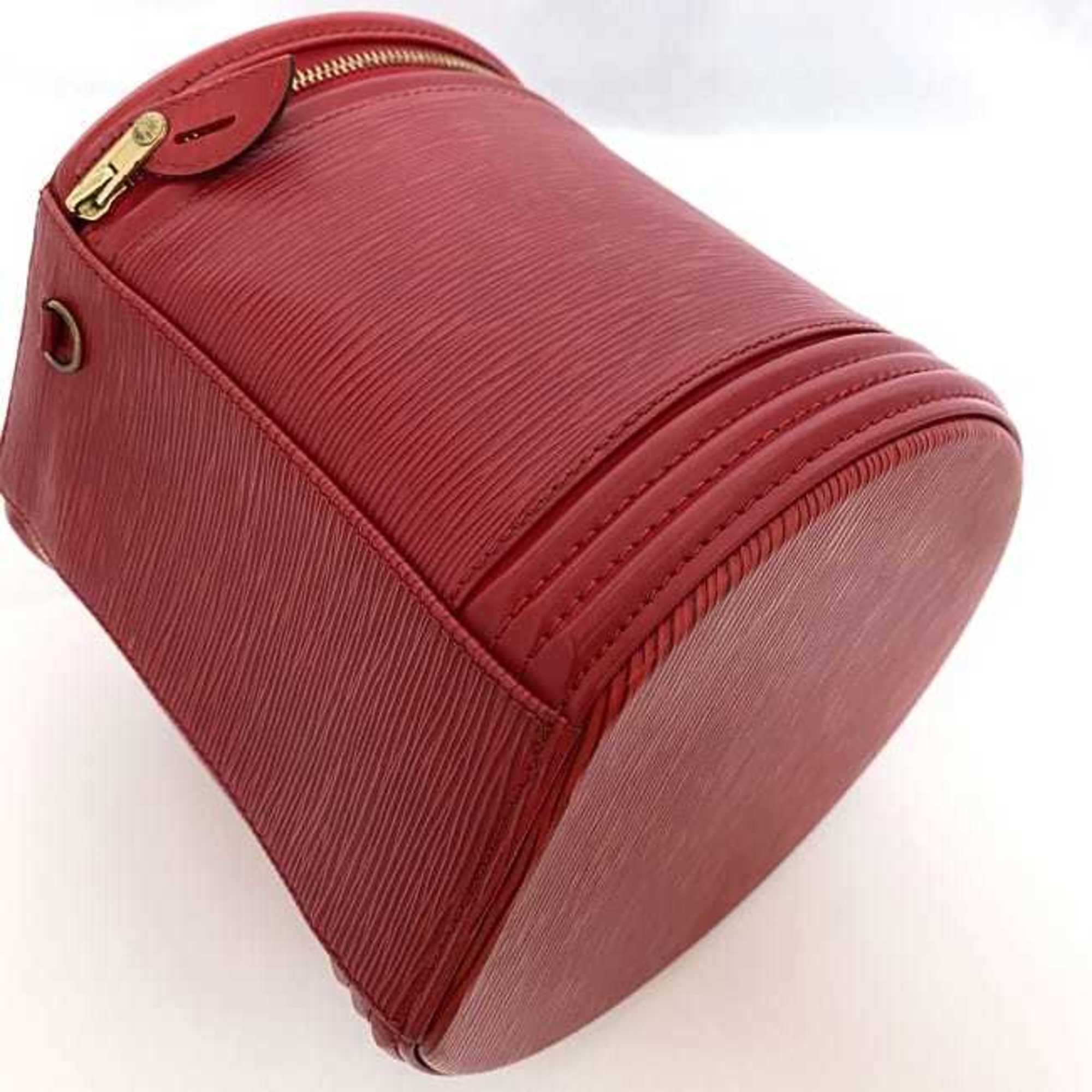 Louis Vuitton Vanity Bag Cannes f-21544 Red Castilian Epi M48037 Handbag Leather AS0938 LOUIS VUITTON Key Bucket Padlock Women's