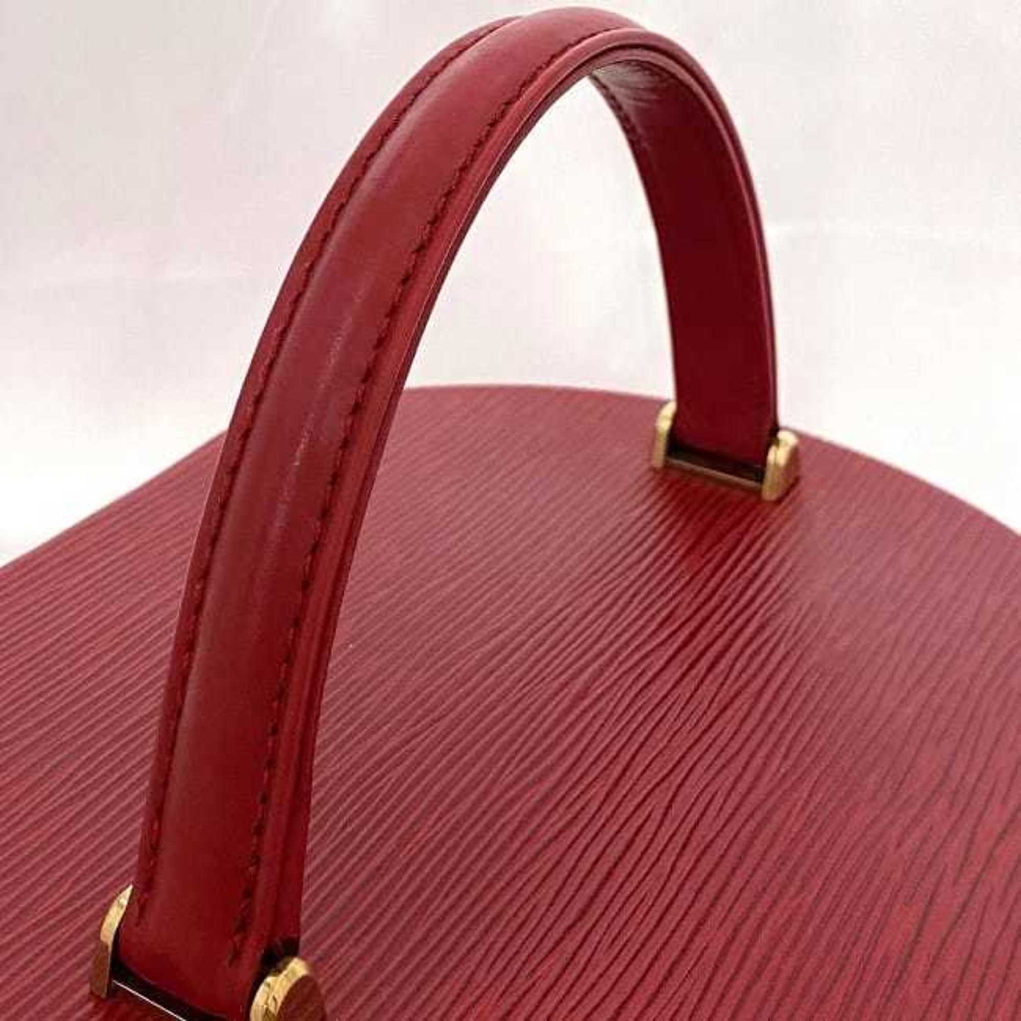 Louis Vuitton Vanity Bag Cannes f-21544 Red Castilian Epi M48037 Handbag Leather AS0938 LOUIS VUITTON Key Bucket Padlock Women's