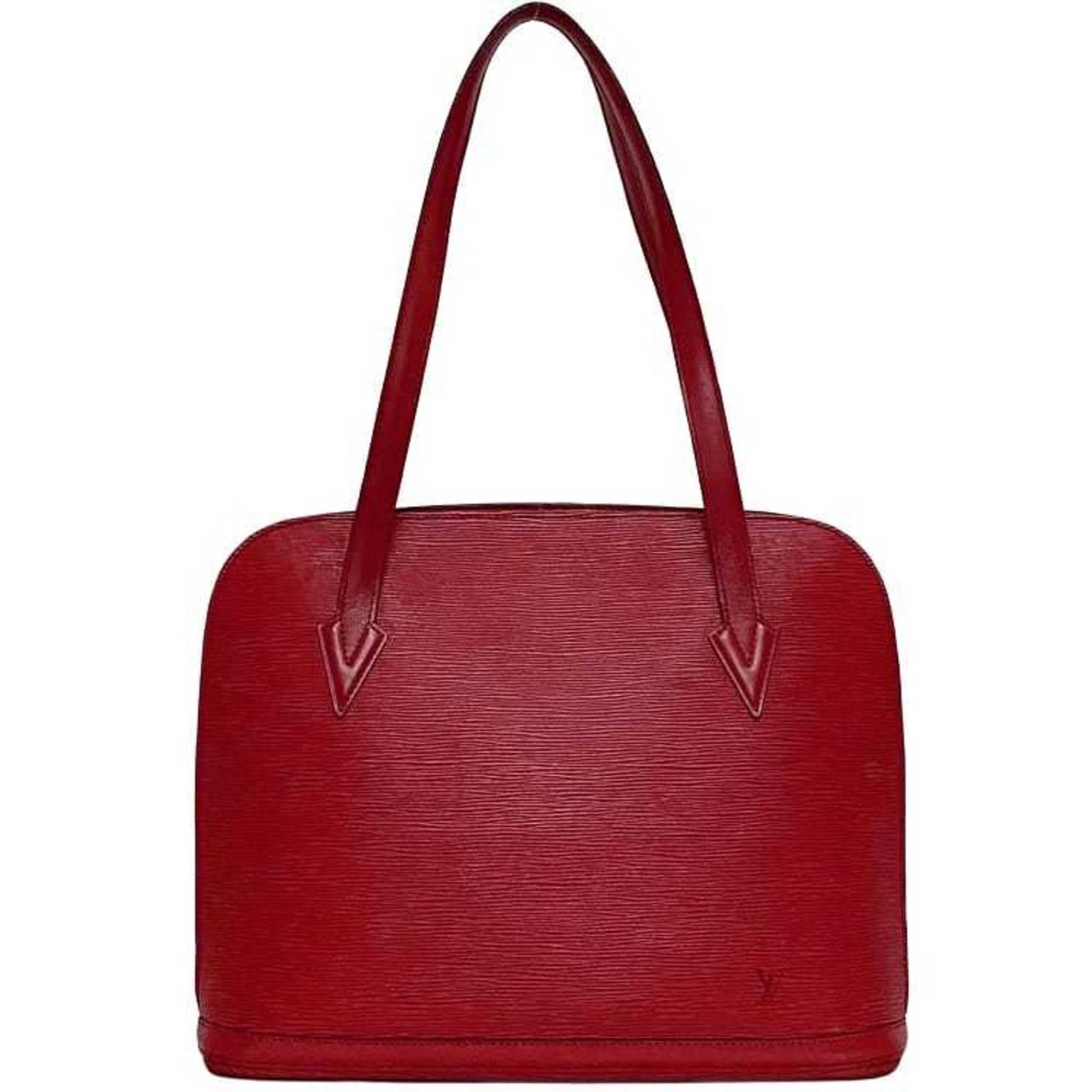 Louis Vuitton Tote Bag Backpack f-21545 Red Castilian Epi M52287 Leather VI0926 LOUIS VUITTON Freestanding Women's Men's