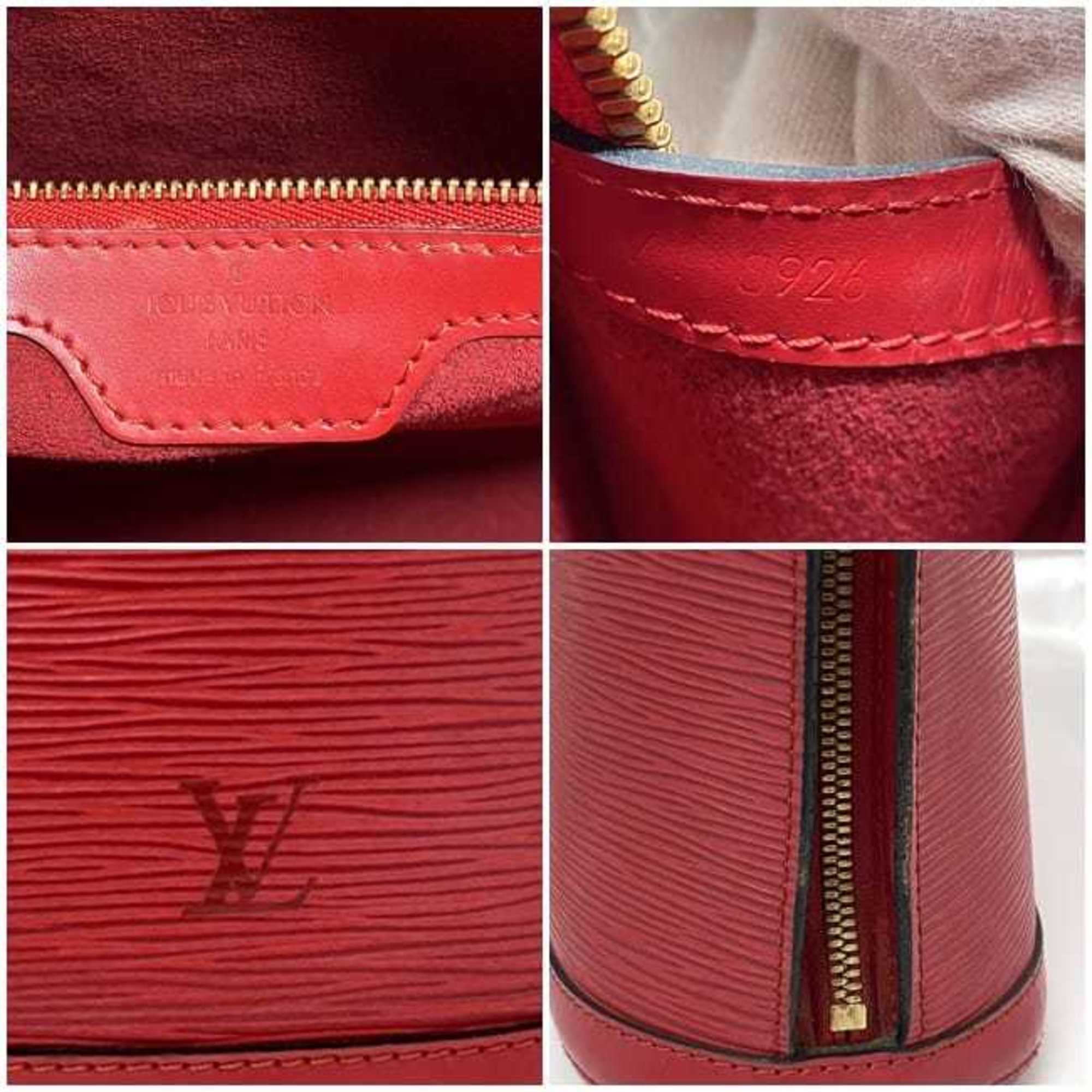 Louis Vuitton Tote Bag Backpack f-21545 Red Castilian Epi M52287 Leather VI0926 LOUIS VUITTON Freestanding Women's Men's