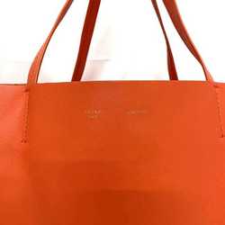 Celine Tote Bag Cabas Horizontal f-21454 Orange 166113 Leather CELINE Women's Bags