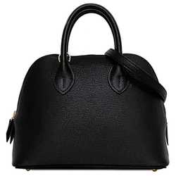 Hermes 2-way bag Bolide 18 1923 f-21526 Black Leather Chevre B stamp HERMES shoulder compact ladies black