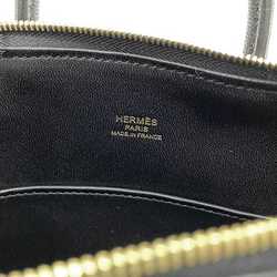 Hermes 2-way bag Bolide 18 1923 f-21526 Black Leather Chevre B stamp HERMES shoulder compact ladies black