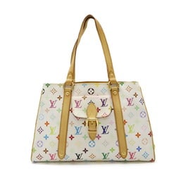 LOUIS VUITTON Louis Vuitton Monogram Multicolor Aurelia MM Tote Bag Shoulder Blanc White M40094