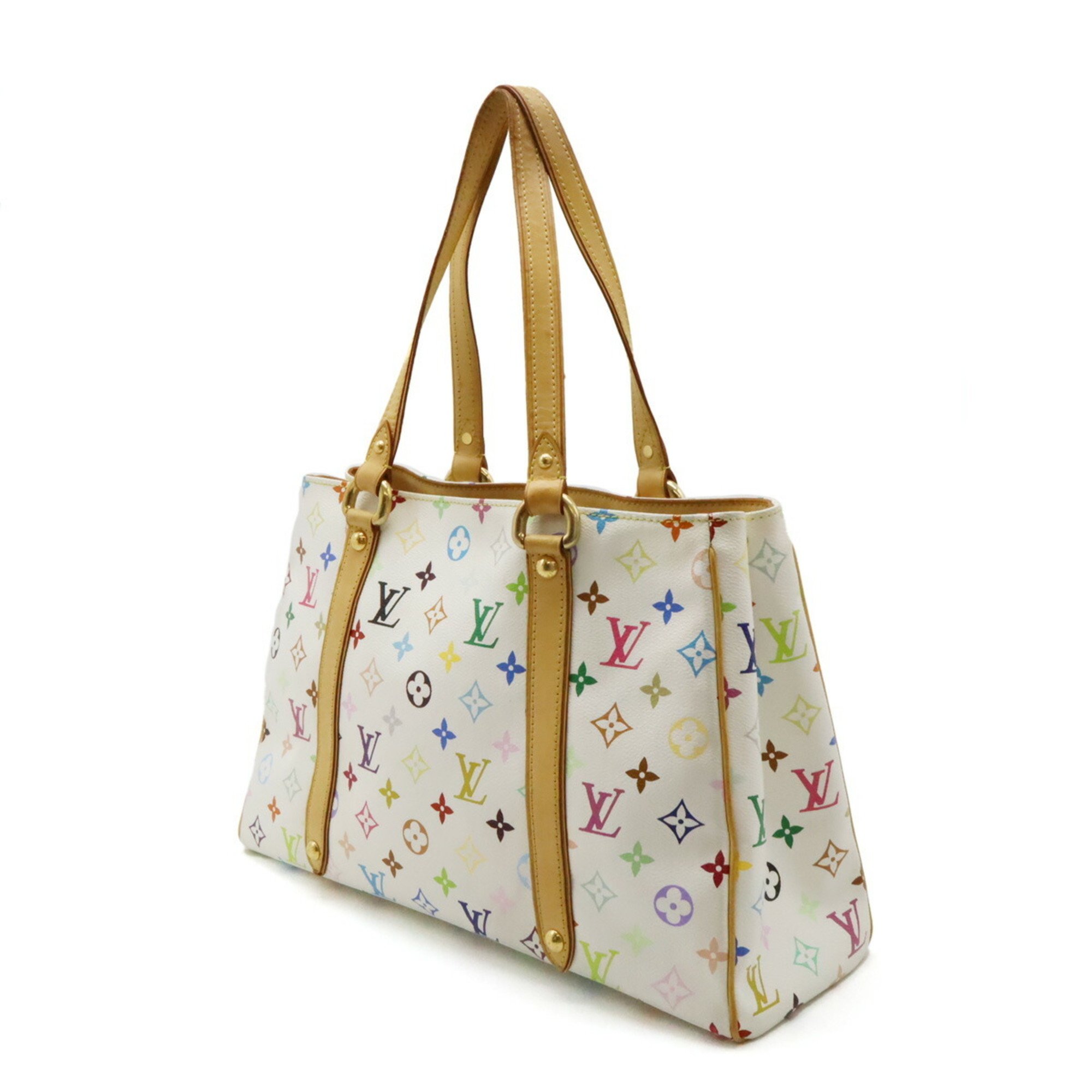 LOUIS VUITTON Louis Vuitton Monogram Multicolor Aurelia MM Tote Bag Shoulder Blanc White M40094