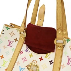 LOUIS VUITTON Louis Vuitton Monogram Multicolor Aurelia MM Tote Bag Shoulder Blanc White M40094