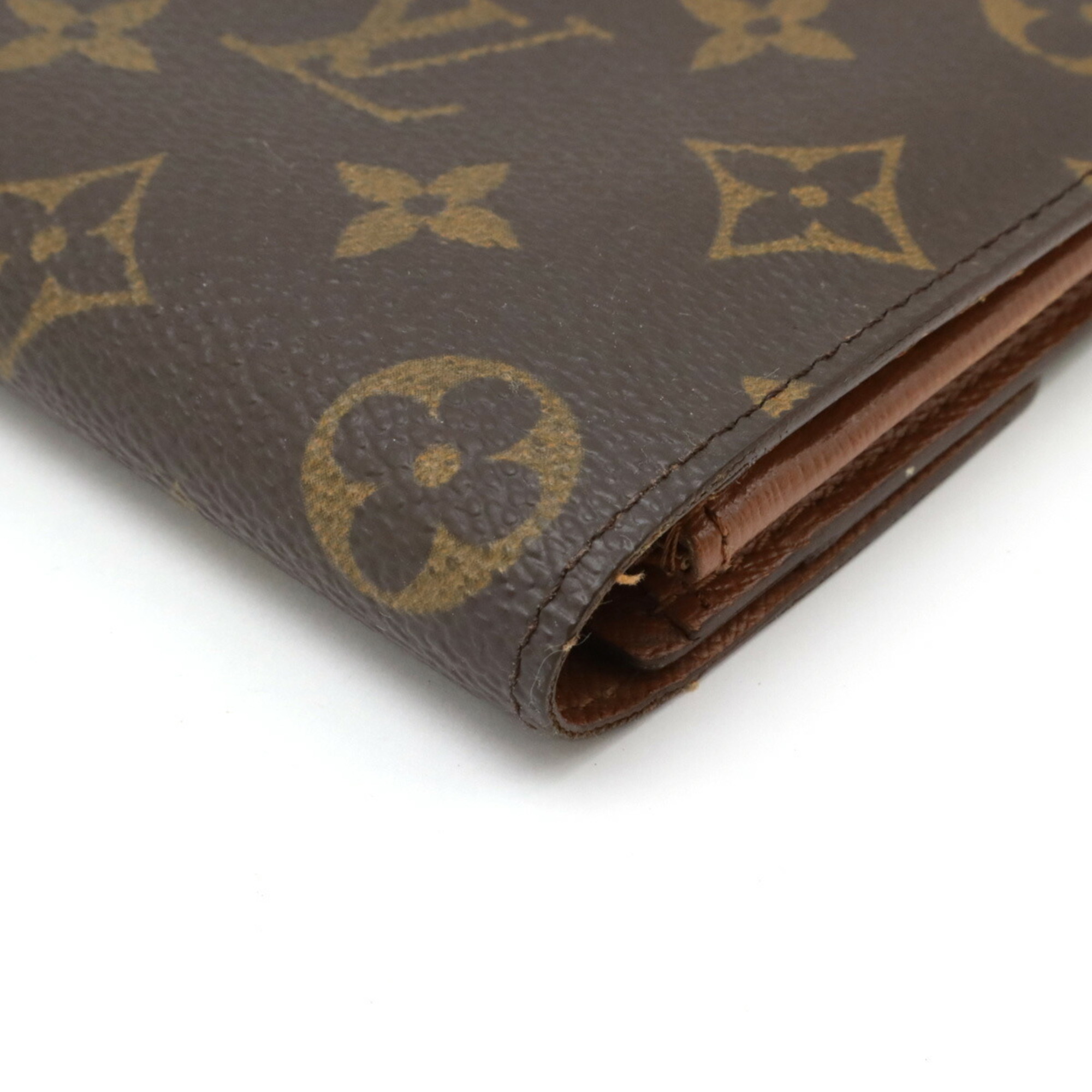 LOUIS VUITTON Louis Vuitton Monogram Pochette Porto Monnaie Credit Bi-fold long wallet M61725