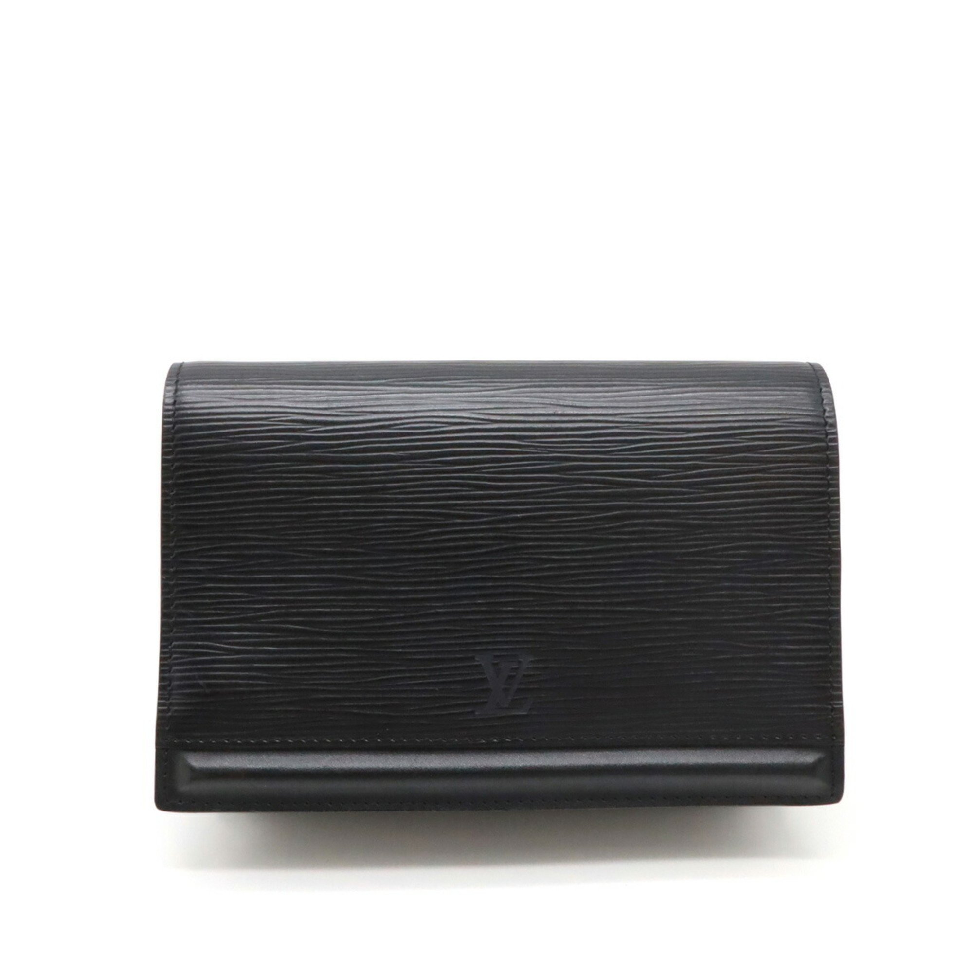 LOUIS VUITTON Epi Pochette Santur Waist Pouch Multi Leather Noir Belt Missing M52592