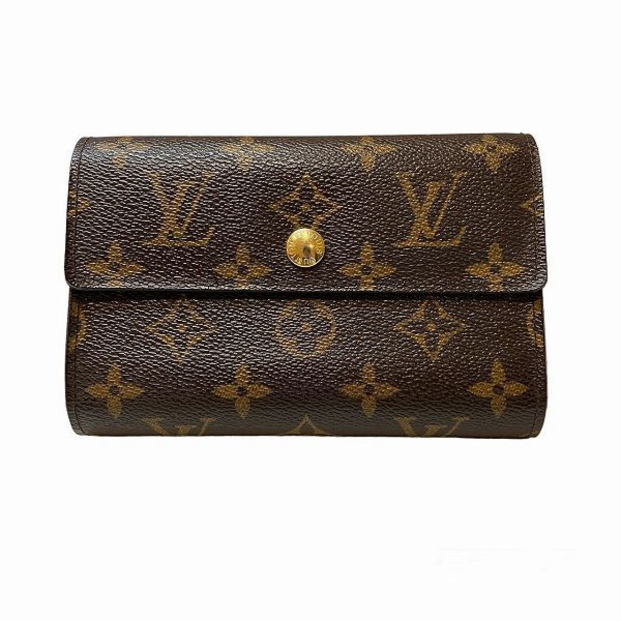 Louis Vuitton Monogram Portefeuille Alexandra M60047 Tri-fold Wallet for Men and Women