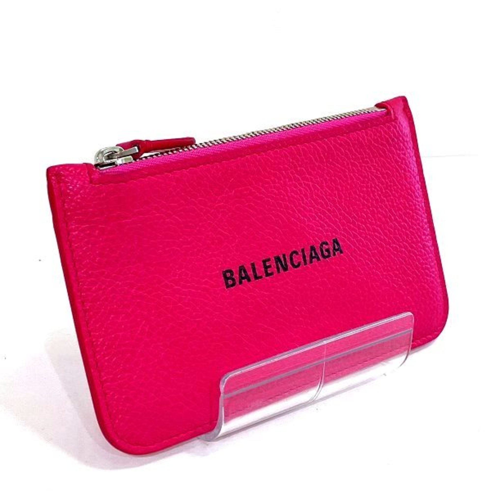 Balenciaga Pink Leather Wallet & Coin Case for Women