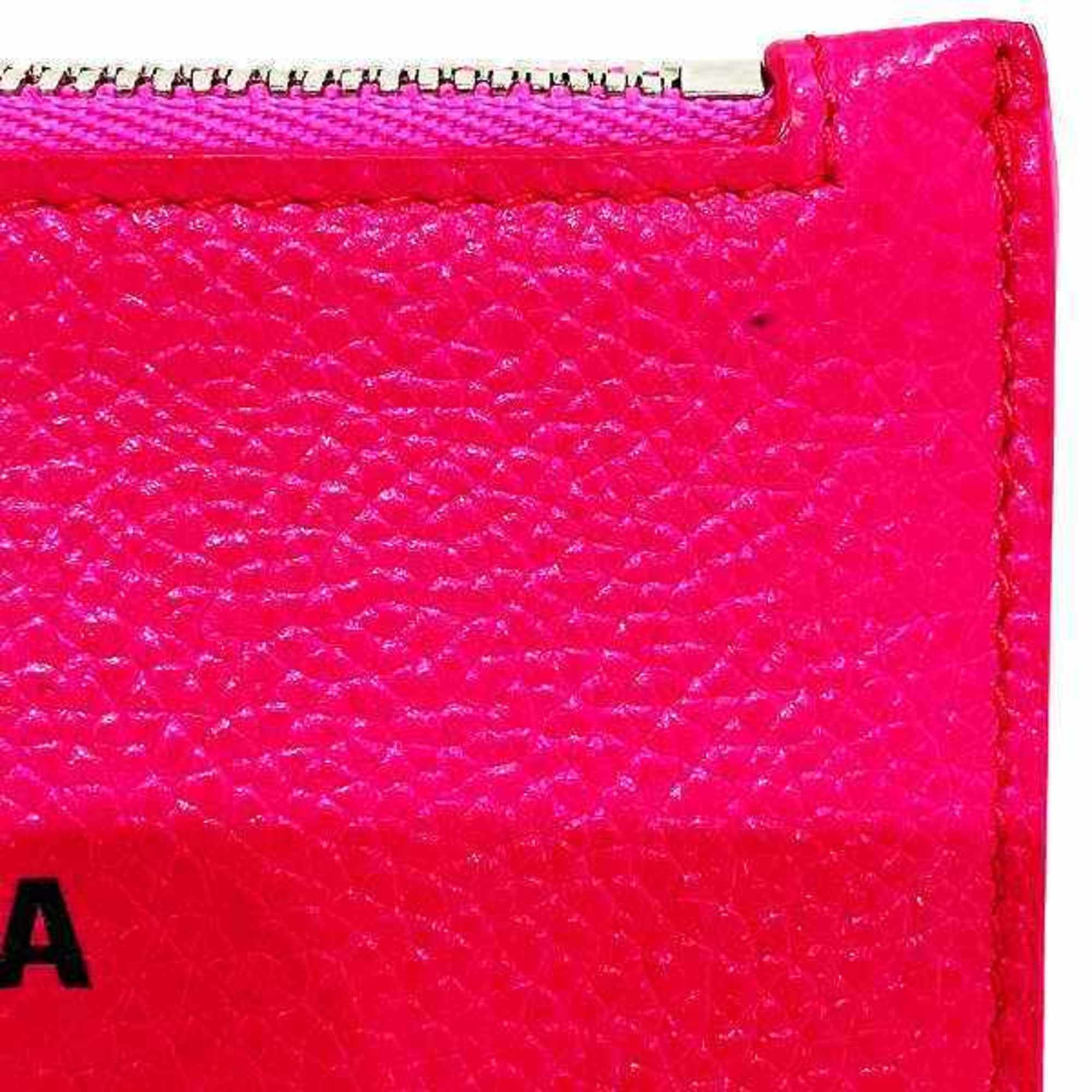 Balenciaga Pink Leather Wallet & Coin Case for Women