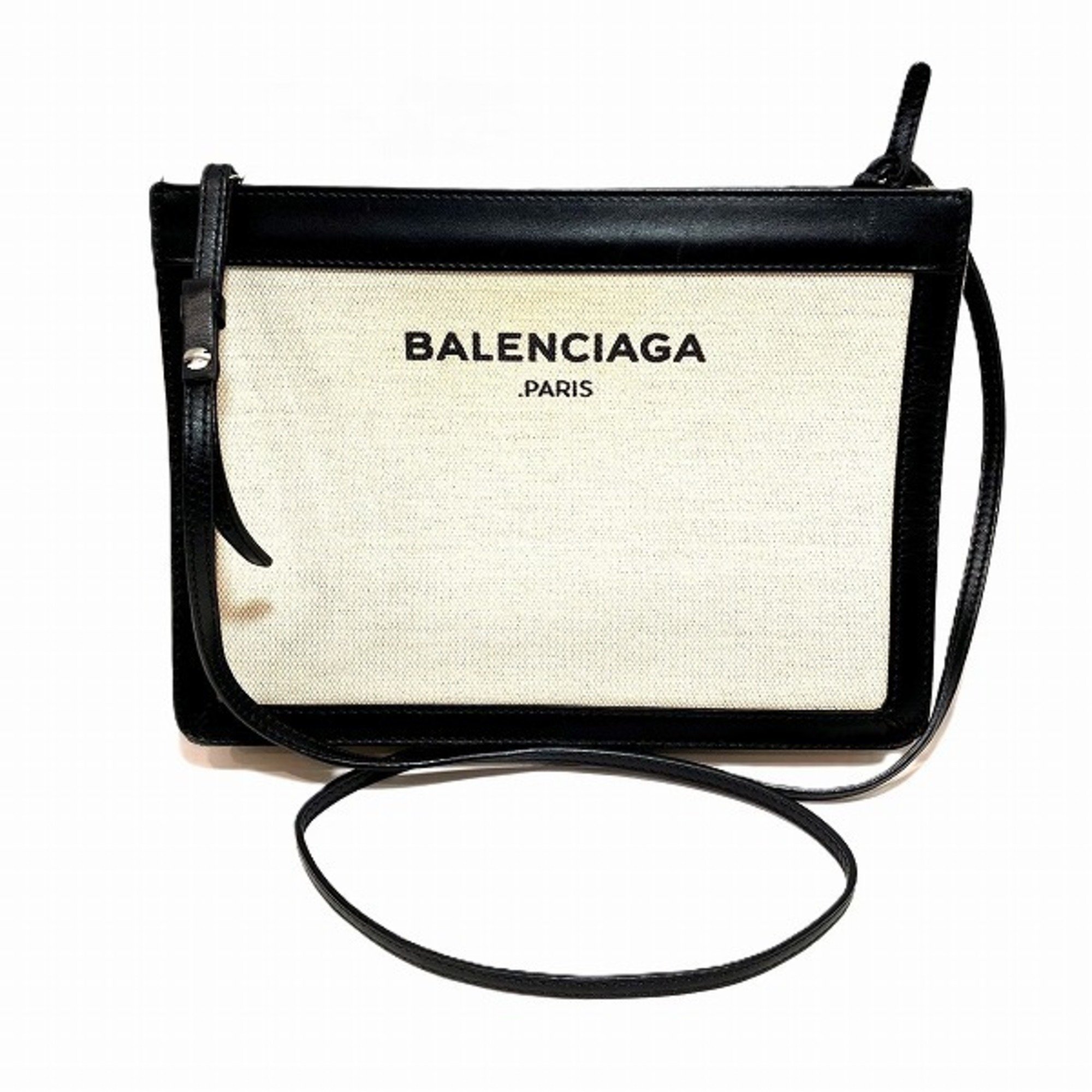 Balenciaga Navy Pochette 339937 Bag Shoulder Women's