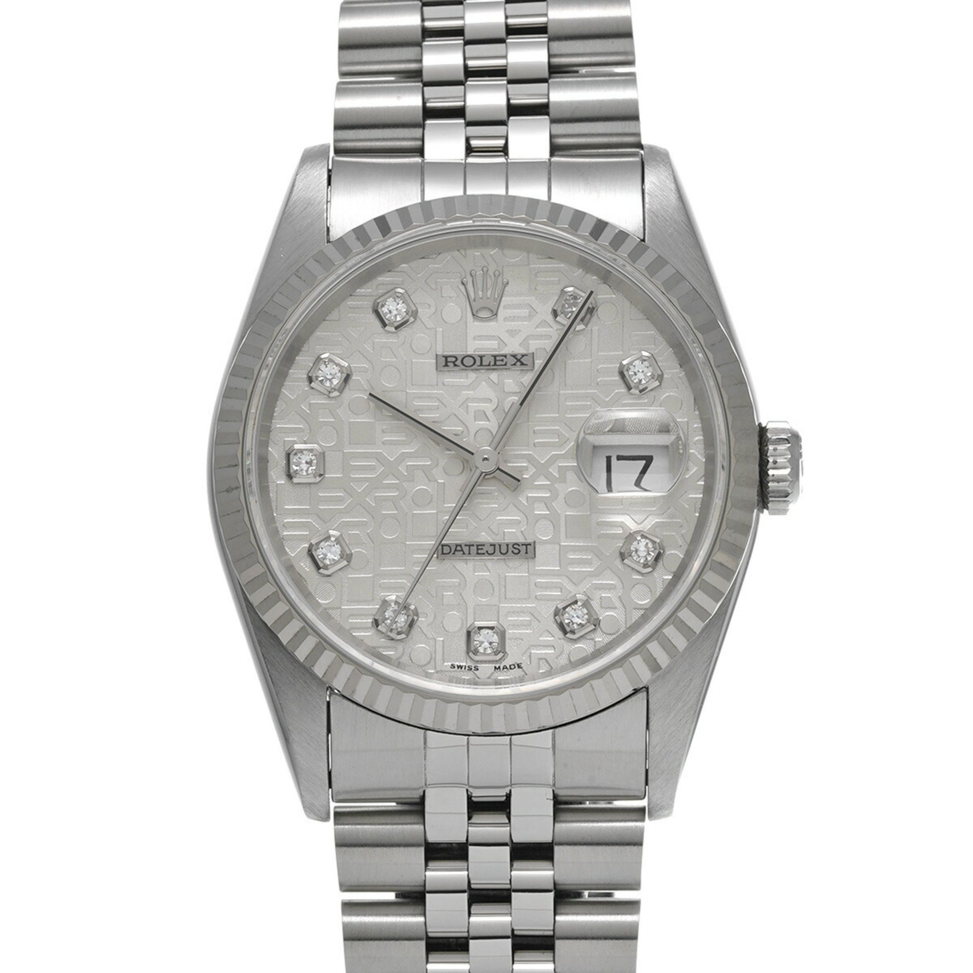 ROLEX Rolex Datejust 10P Diamond 16234G Men's Watch Automatic