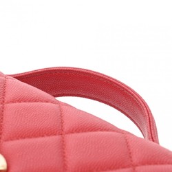 CHANEL Chanel Matelasse Affinity Small Red A93749 Women's Caviar Skin Shoulder Bag