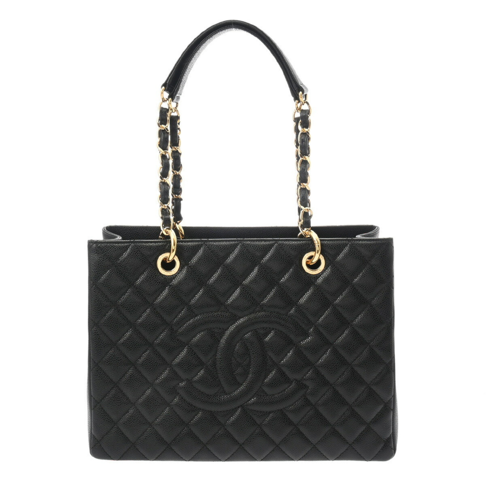 CHANEL Chanel Matelasse GST Grand Tote Black A50995 Women's Caviar Skin Bag