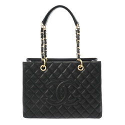 CHANEL Chanel Matelasse GST Grand Tote Black A50995 Women's Caviar Skin Bag