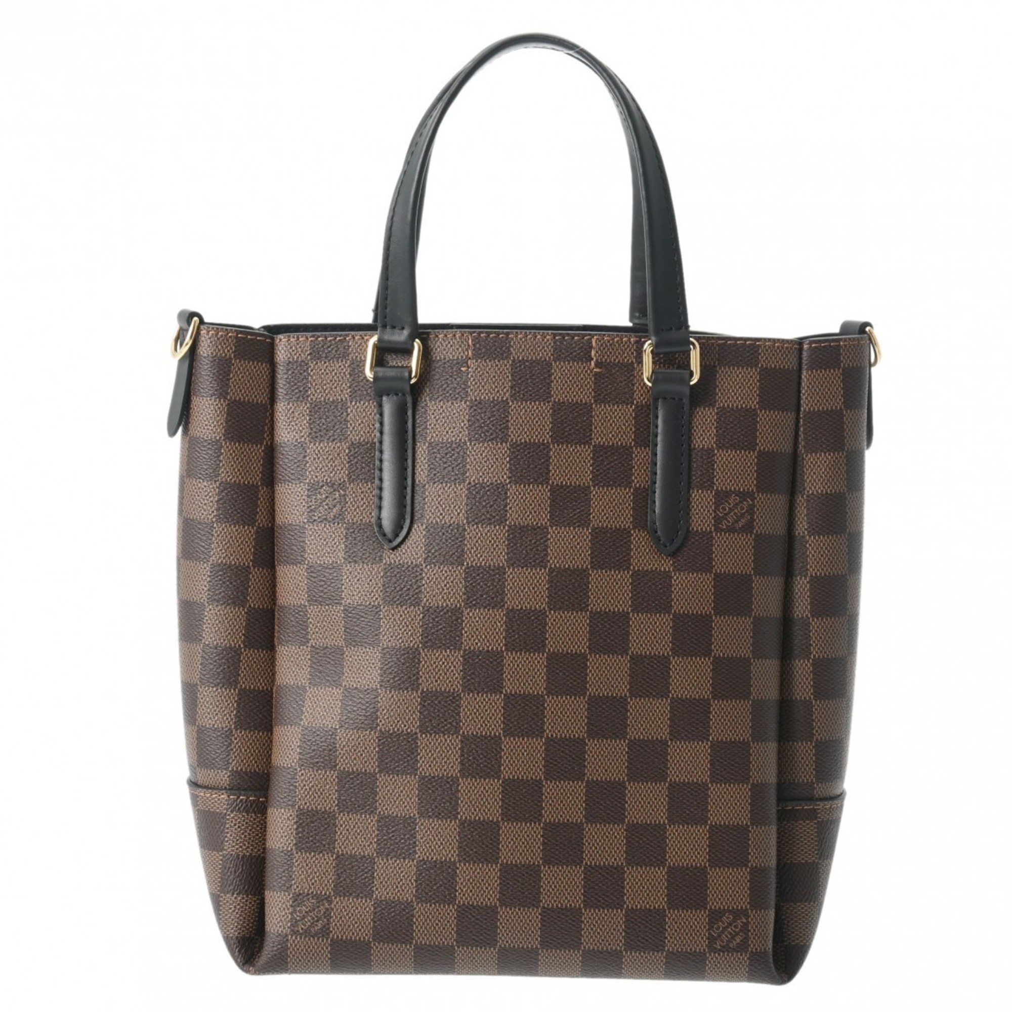 LOUIS VUITTON Damier Belmont NV BB Brown N60348 Women's Canvas Handbag