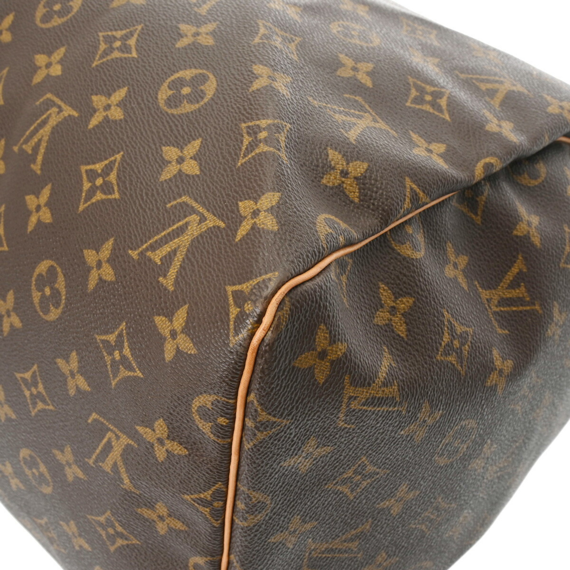 LOUIS VUITTON Louis Vuitton Monogram Keepall 55 Brown M41424 Unisex Canvas Boston Bag