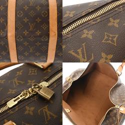 LOUIS VUITTON Louis Vuitton Monogram Keepall 55 Brown M41424 Unisex Canvas Boston Bag