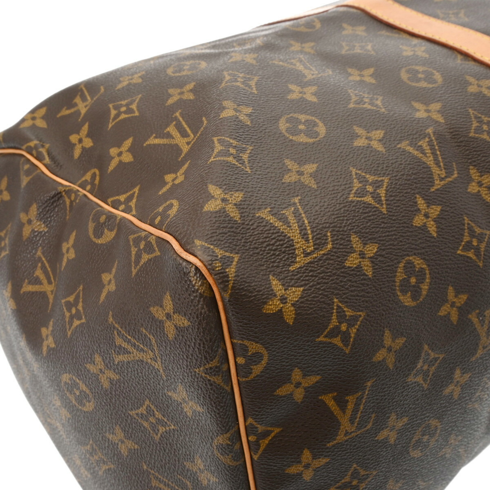 LOUIS VUITTON Louis Vuitton Monogram Keepall 55 Brown M41424 Unisex Canvas Boston Bag