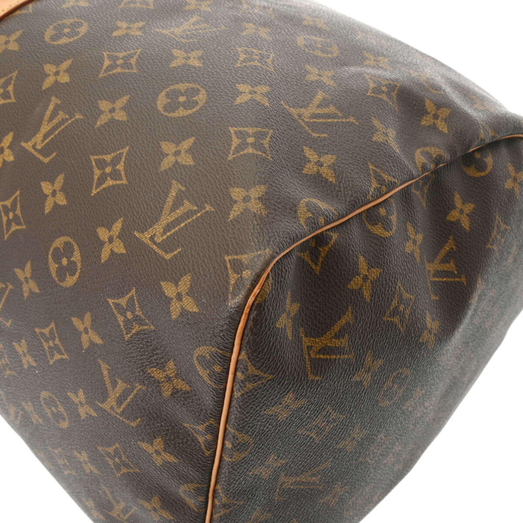 LOUIS VUITTON Louis Vuitton Monogram Keepall 55 Brown M41424 Unisex Canvas Boston Bag