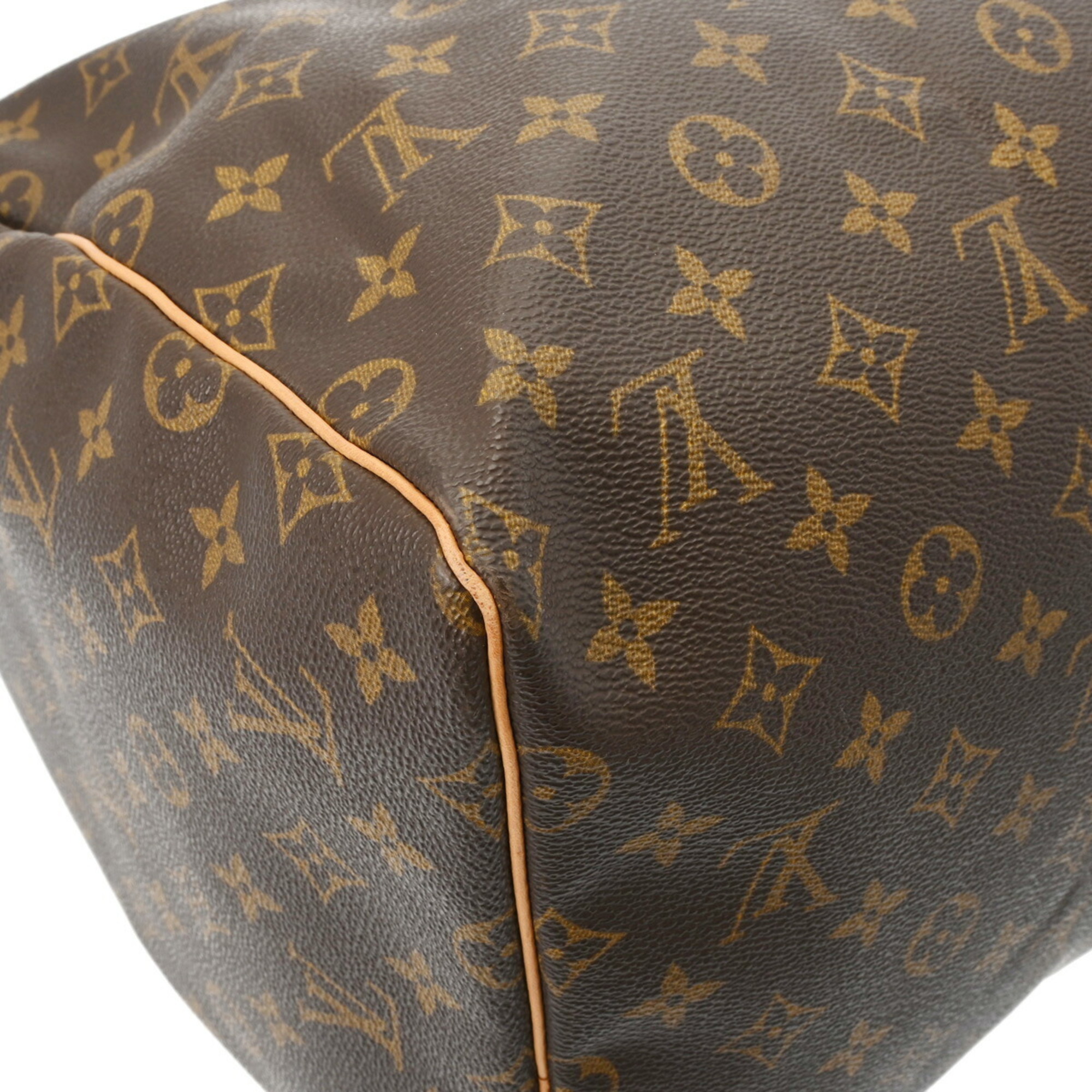 LOUIS VUITTON Louis Vuitton Monogram Keepall 55 Brown M41424 Unisex Canvas Boston Bag