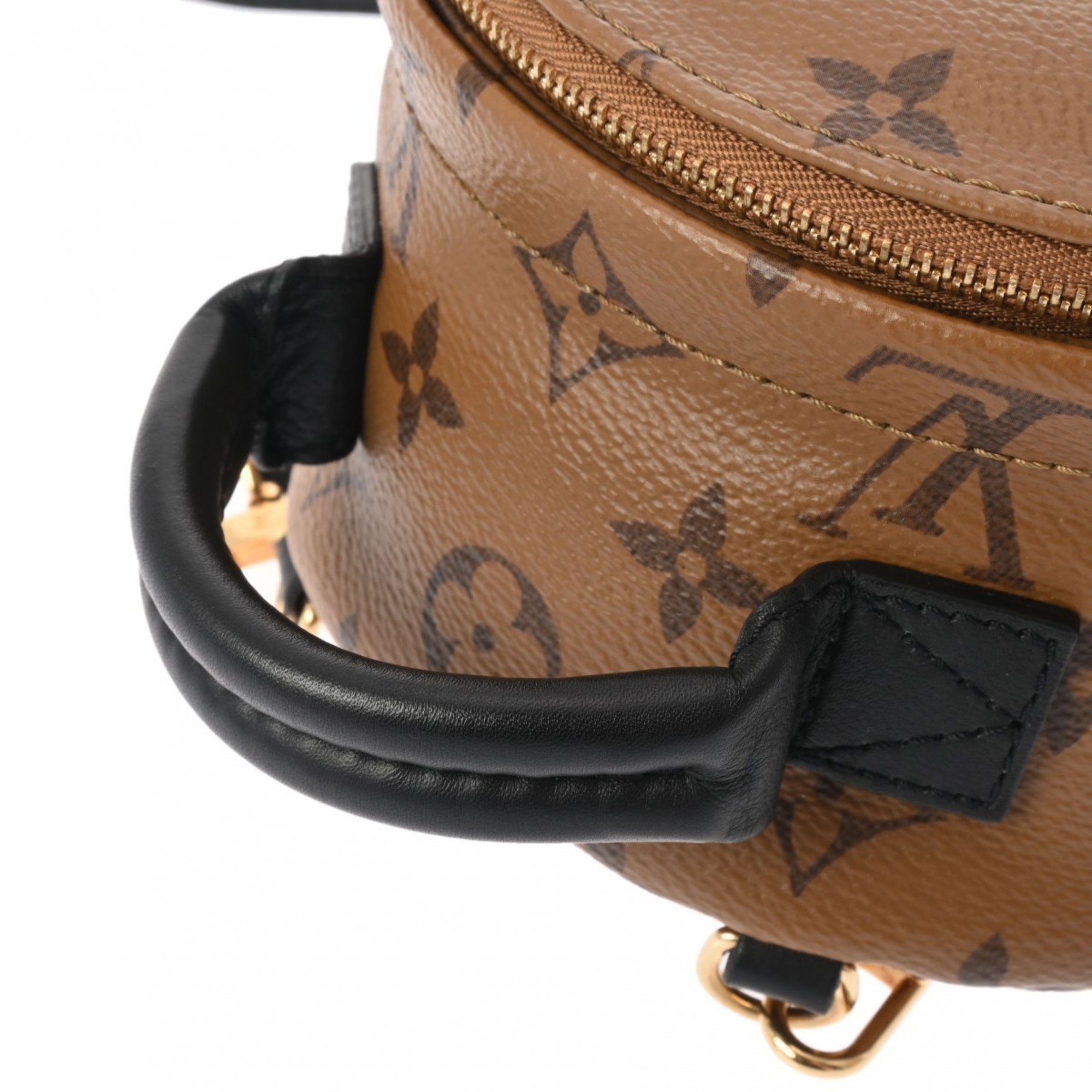 LOUIS VUITTON Louis Vuitton Monogram Reverse Palm Springs Camel M44872 Women's Canvas Backpack/Daypack