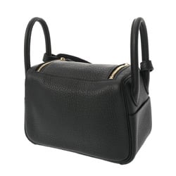 HERMES Lindy Black W Stamp (around 2024) Women's Taurillon Clemence Bag