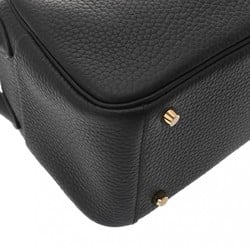 HERMES Lindy Black W Stamp (around 2024) Women's Taurillon Clemence Bag