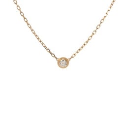 CARTIER Cartier Amour Necklace SM Single Diamond Women's K18 Yellow Gold