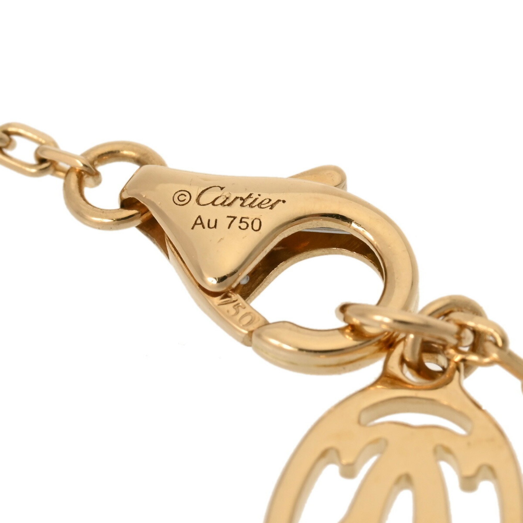 CARTIER Cartier Amour Necklace SM Single Diamond Women's K18 Yellow Gold