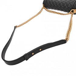 CHANEL Boy Chanel Chain Shoulder Bag 25cm Black A67086 Women's Caviar Skin