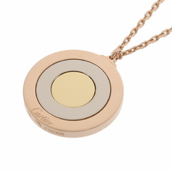 CARTIER Trinity Round Women's K18 Yellow Gold, White Pink Gold Necklace