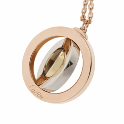 CARTIER Trinity Round Women's K18 Yellow Gold, White Pink Gold Necklace