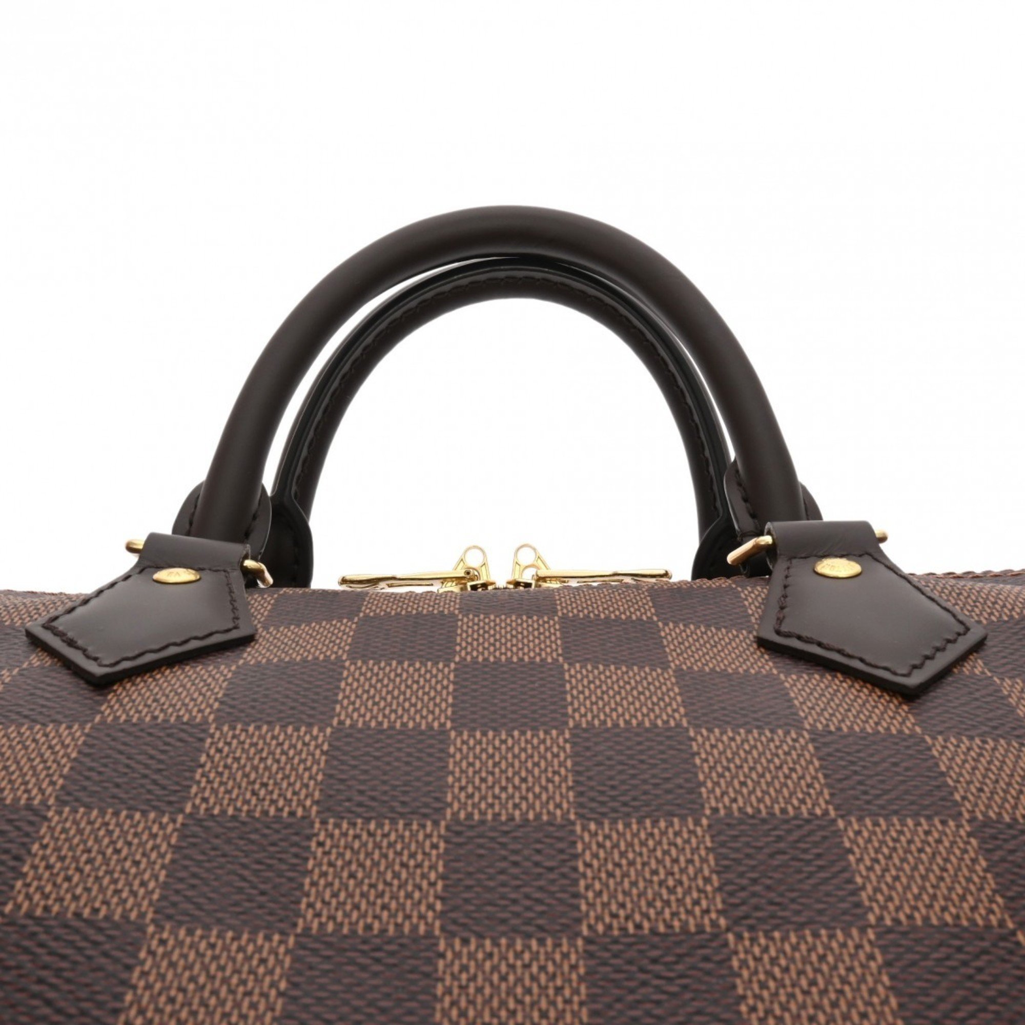 LOUIS VUITTON Damier Speedy Bandouliere 30 Ebene N40590 Women's Canvas Handbag