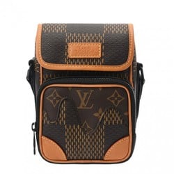 LOUIS VUITTON Damier Giant Sling Bag Amazon NIGO Collaboration Brown N40379 Unisex Body