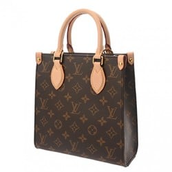 LOUIS VUITTON Louis Vuitton Monogram Sac Plat BB Tote Brown M45847 Unisex Canvas Handbag