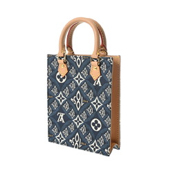 LOUIS VUITTON Louis Vuitton Monogram Jacquard Petite Sac Plat Since1854 Blue M80288 Women's Shoulder Bag