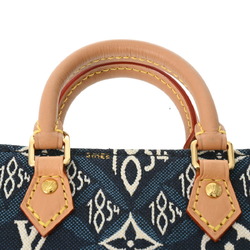 LOUIS VUITTON Louis Vuitton Monogram Jacquard Petite Sac Plat Since1854 Blue M80288 Women's Shoulder Bag