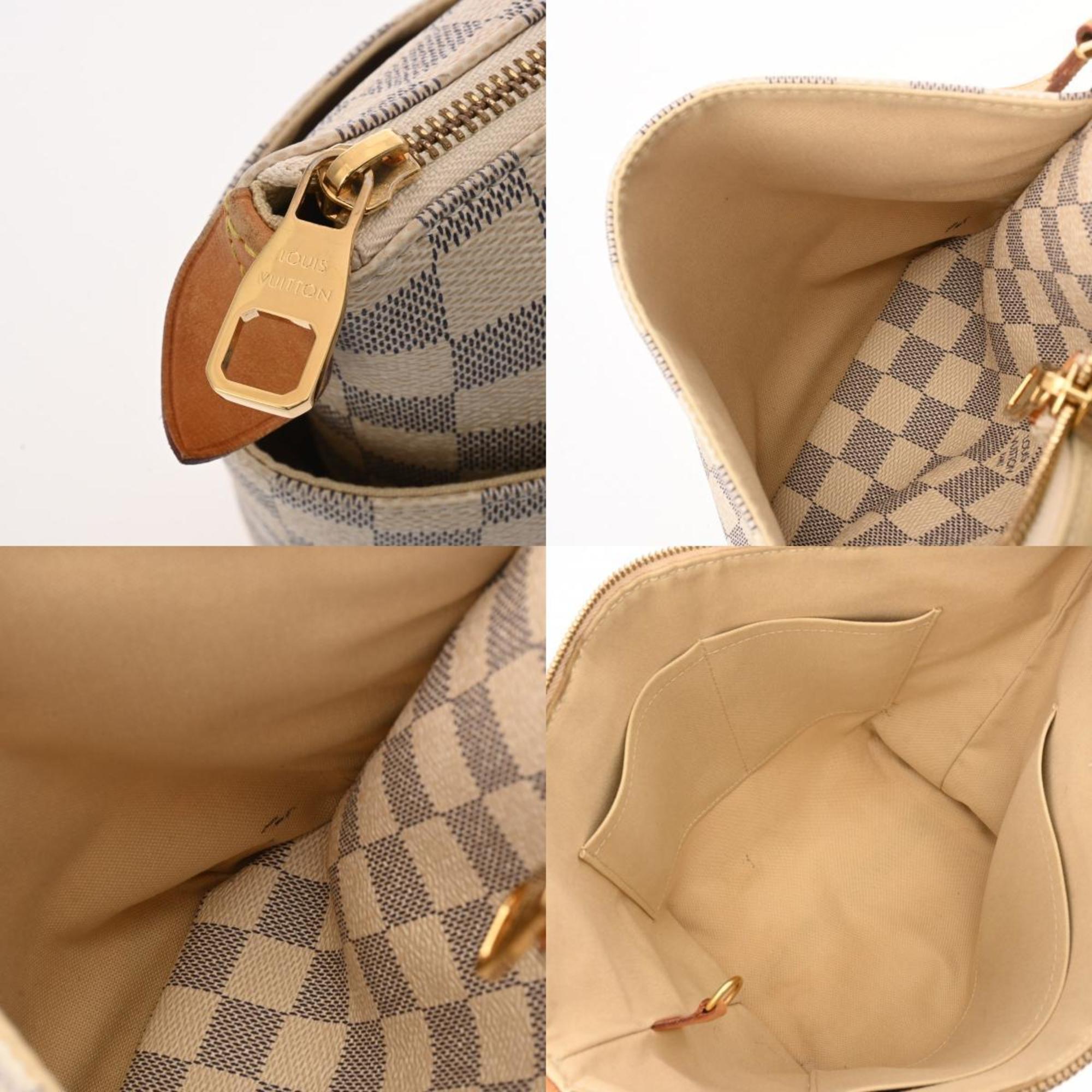 LOUIS VUITTON Damier Azur Totally PM White N51261 Women's Canvas Tote Bag