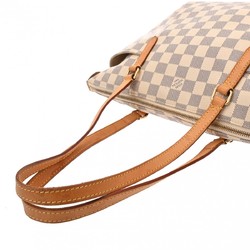 LOUIS VUITTON Damier Azur Totally PM White N51261 Women's Canvas Tote Bag