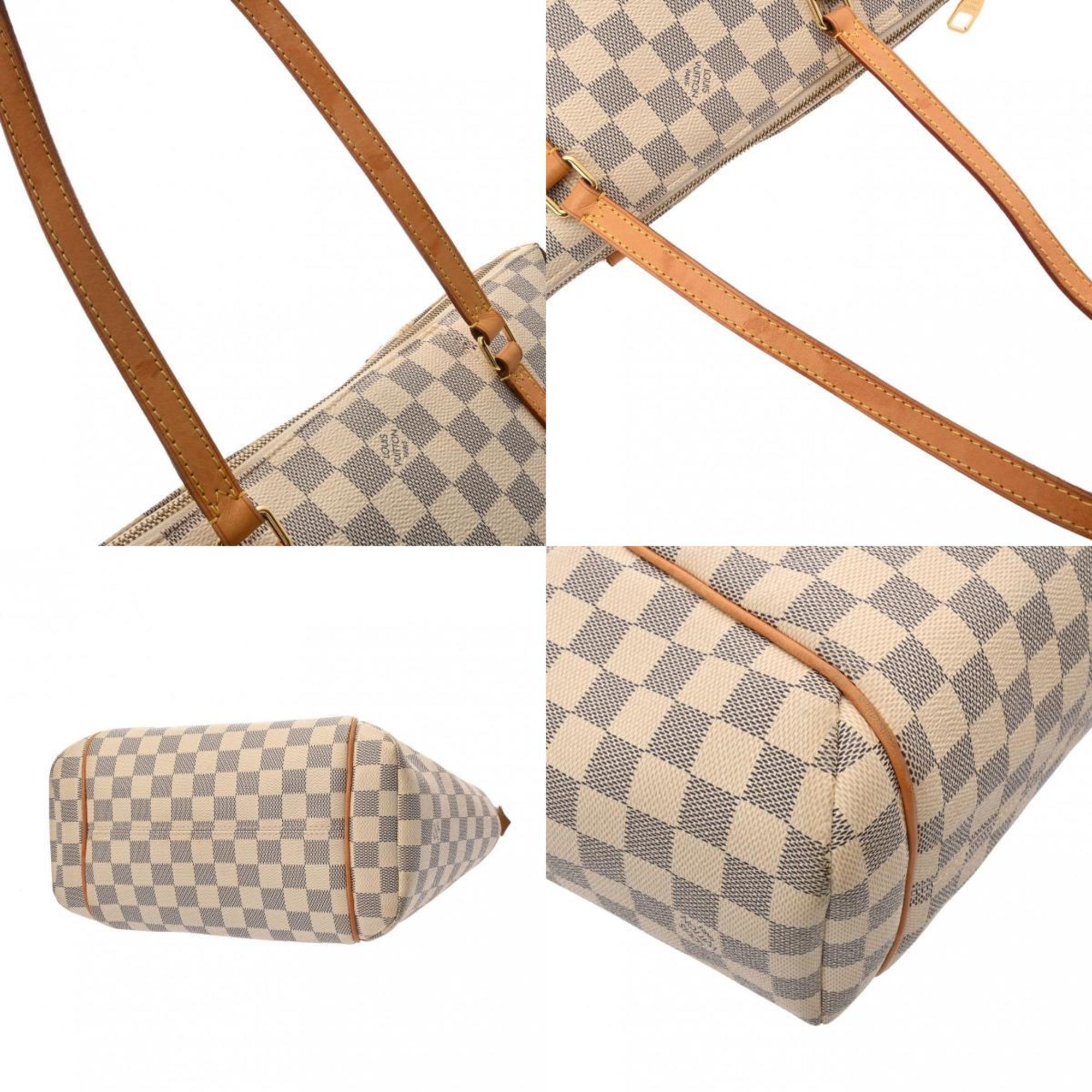 LOUIS VUITTON Damier Azur Totally PM White N51261 Women's Canvas Tote Bag