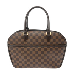 LOUIS VUITTON Damier Saria Horizontal Brown N51282 Women's Canvas Handbag