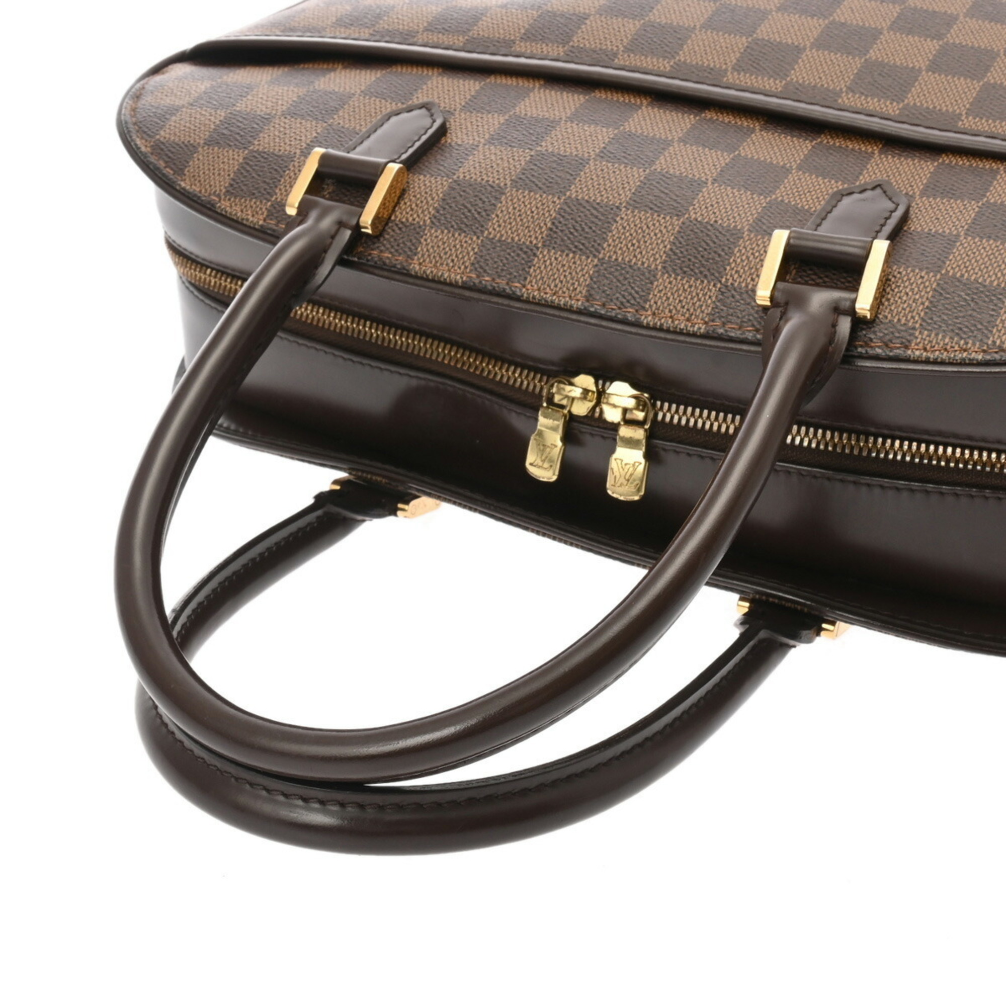 LOUIS VUITTON Damier Saria Horizontal Brown N51282 Women's Canvas Handbag